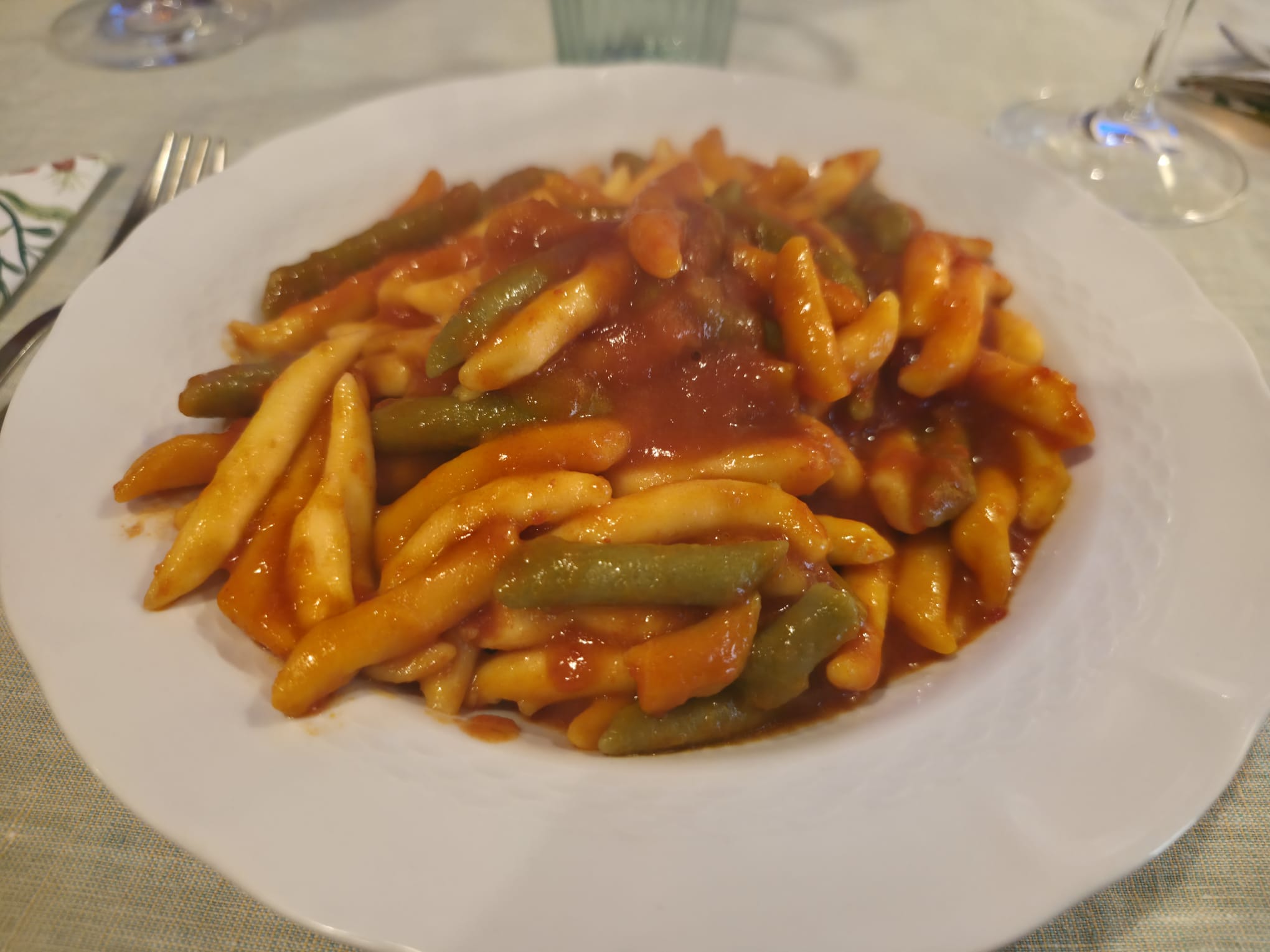 Raffiche al sugo senza condimenti