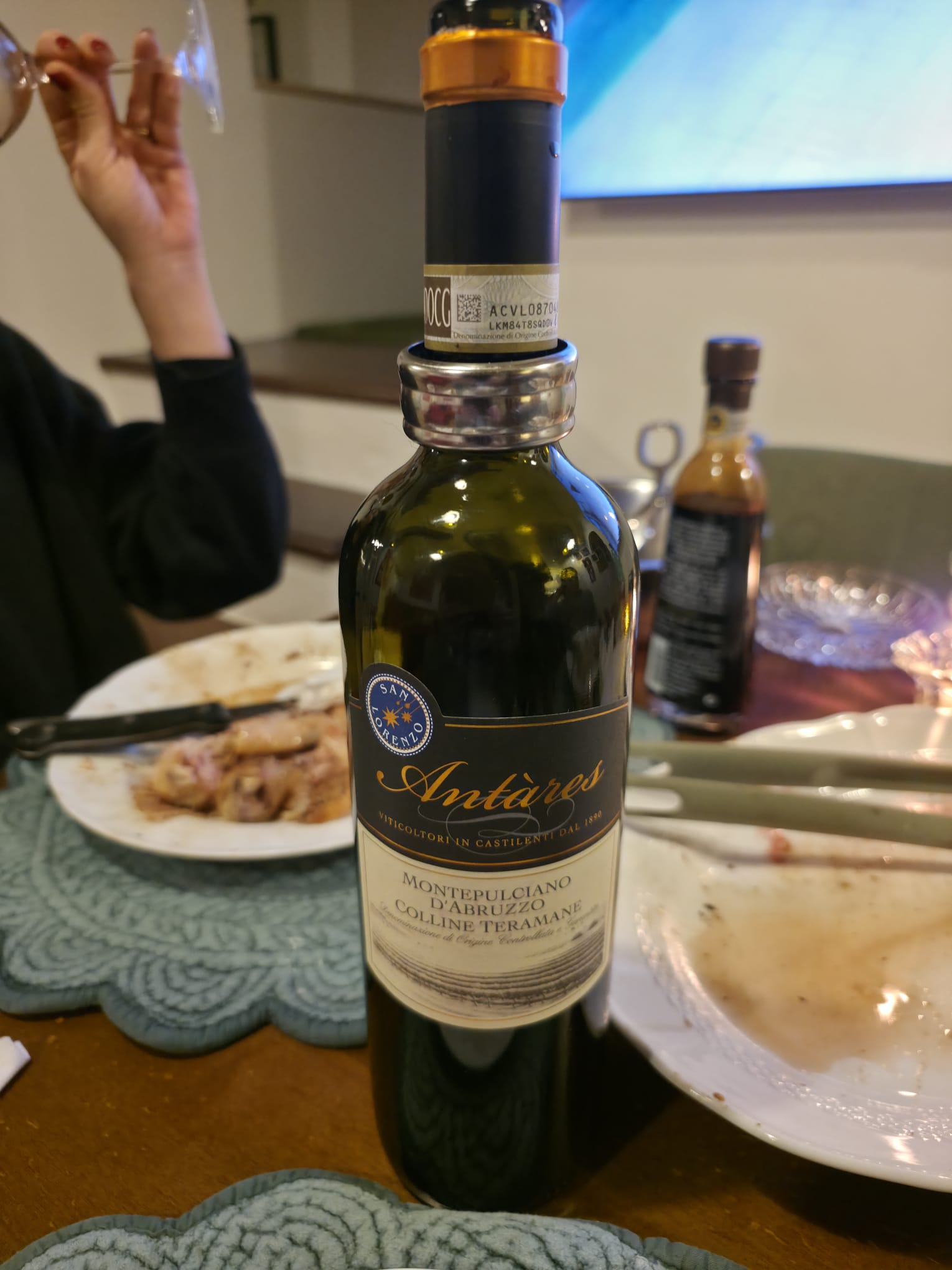 Etichetta dell'Antàres Montepulciano d'Abruzzo Colline Teramane DOCG - San Lorenzo